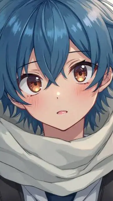 ai character: blue background