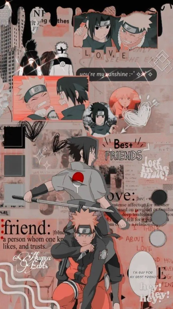 ai character: ☆SASUKE E NARUTO background