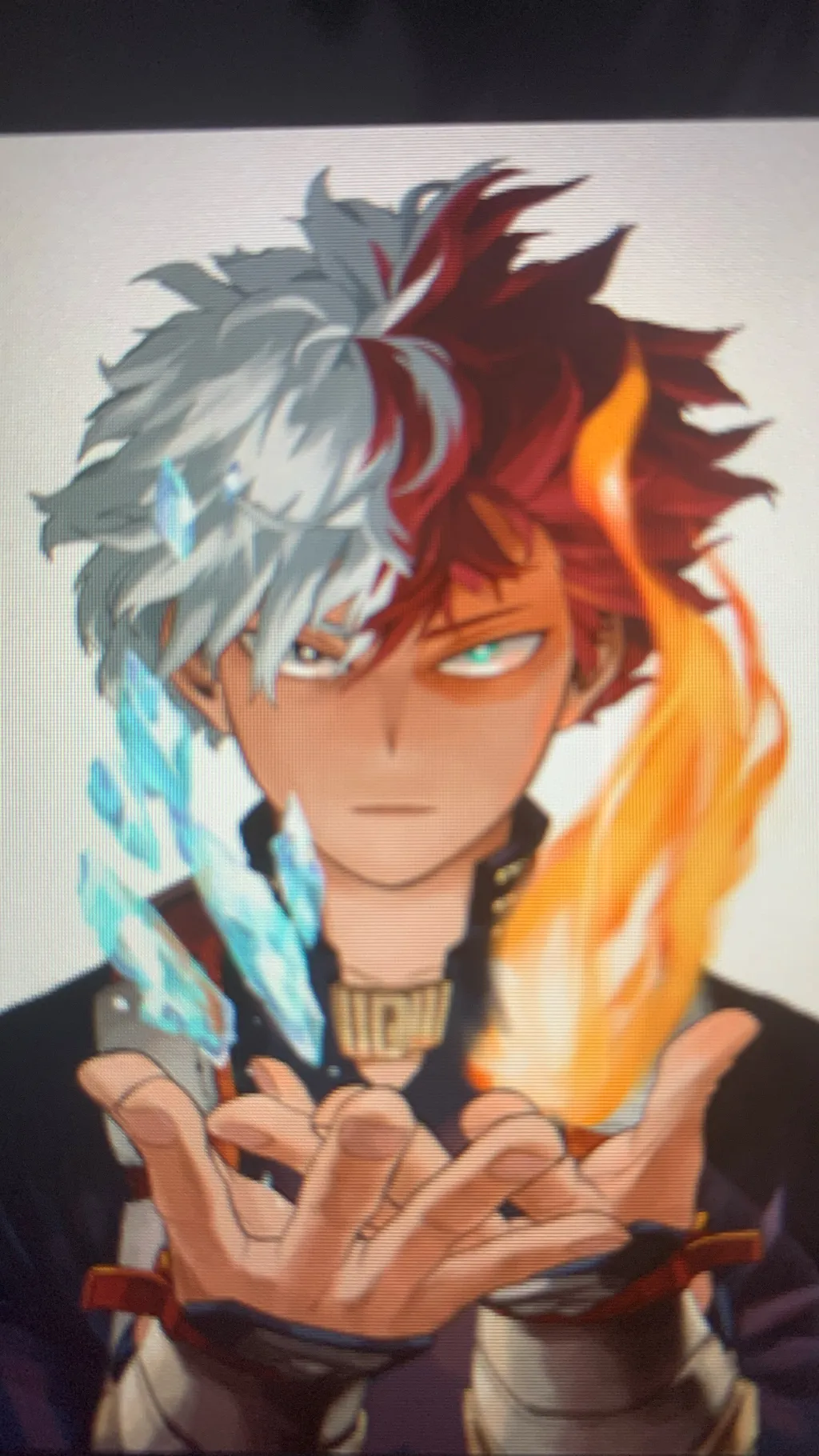 ai character: Shoto/todorki background