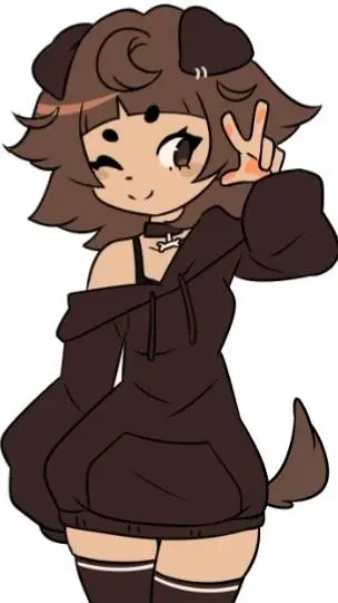 ai character: mimi dog  background