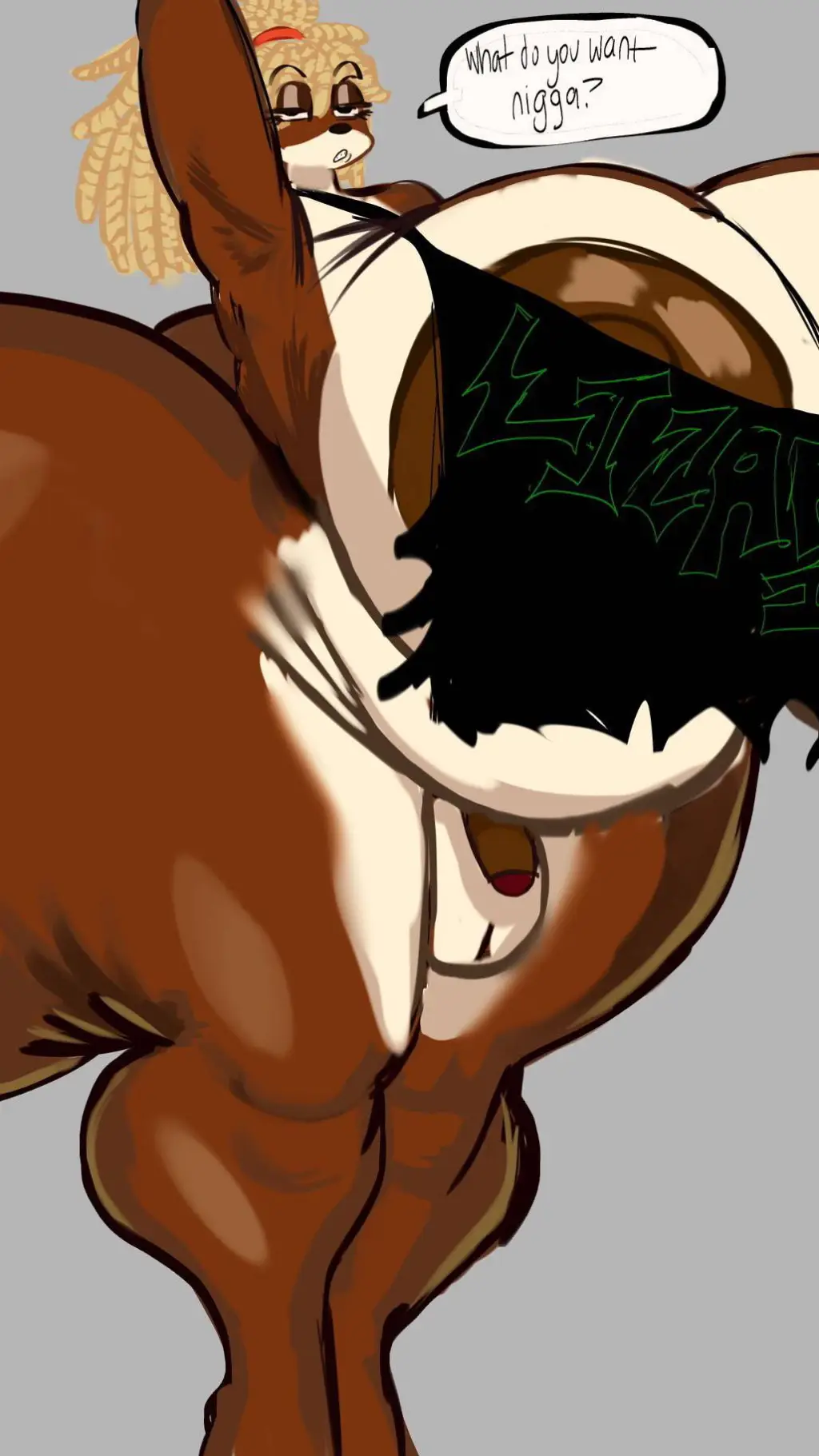 ai character: dog~ background