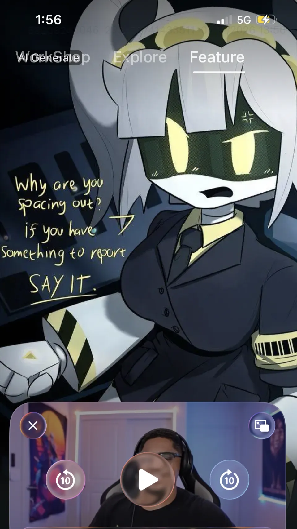 ai character: J background
