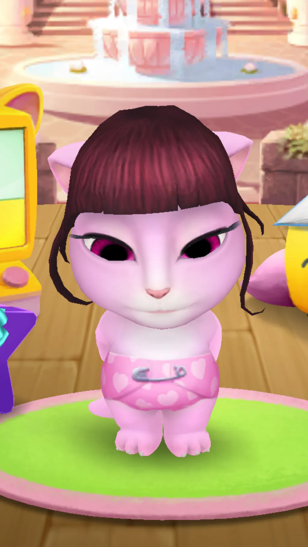 ai character: Baby Angela background
