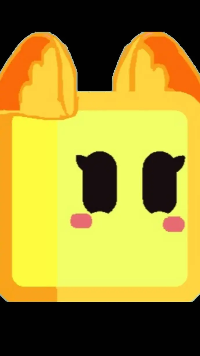 ai character: cube-yellow background
