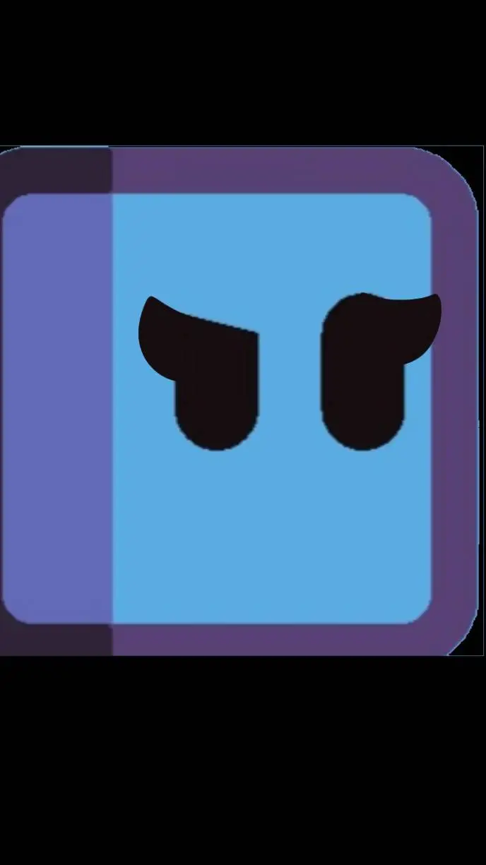 ai character: cube-blue girl background