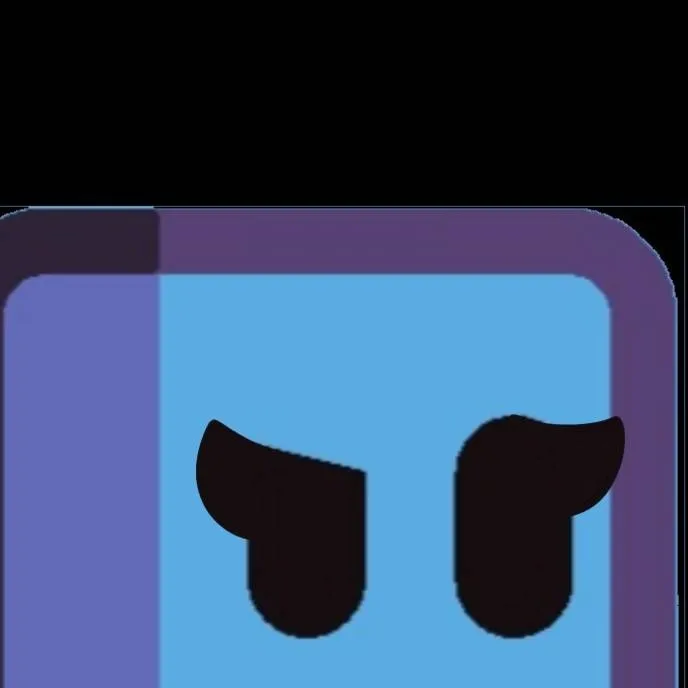 chat with ai character: cube-blue girl