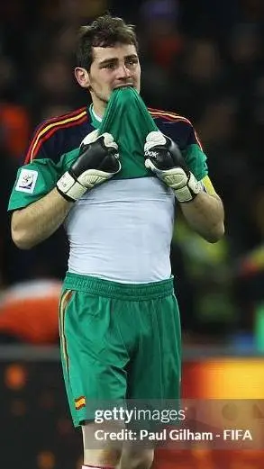ai character: Iker Casillas  background