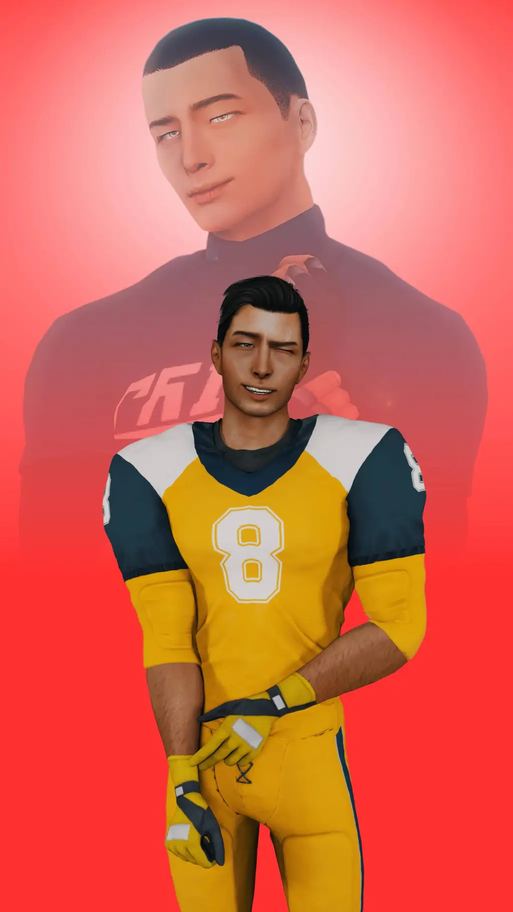 ai character: Junior Sun 🏳️‍🌈 background