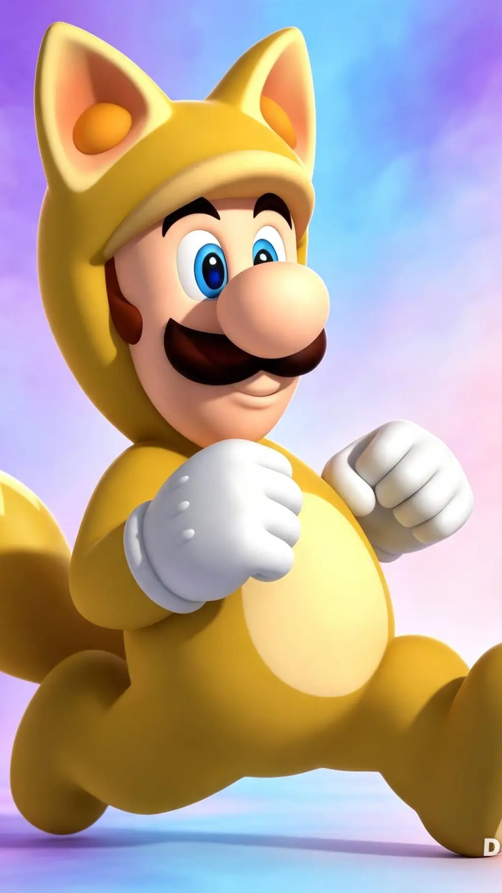 ai character: 🦊 Kitsune Luigi background