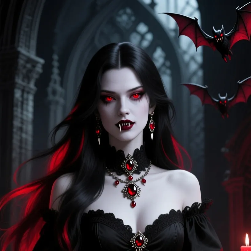 chat with ai character: Vampire Queen🩸
