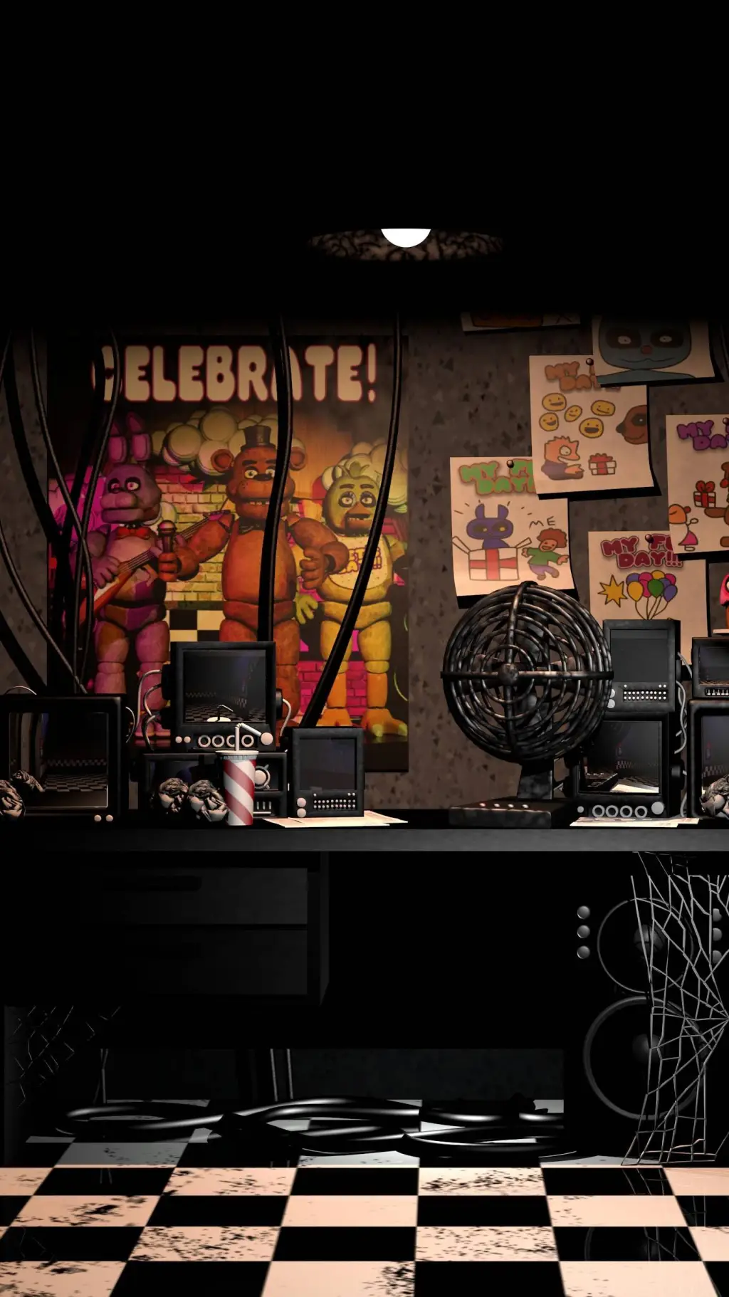 ai character: FNAF 1 background