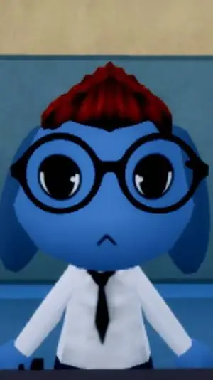 ai character: ron💙🔵🫐 background