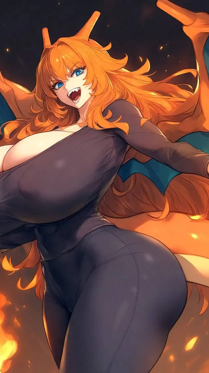 ai character: Charizard background