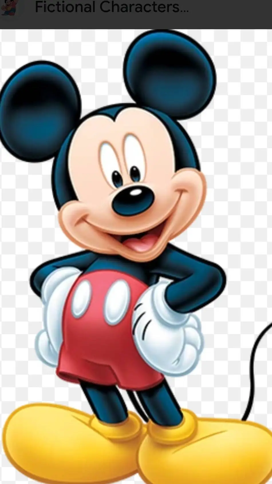 ai character: mickey mouse  background