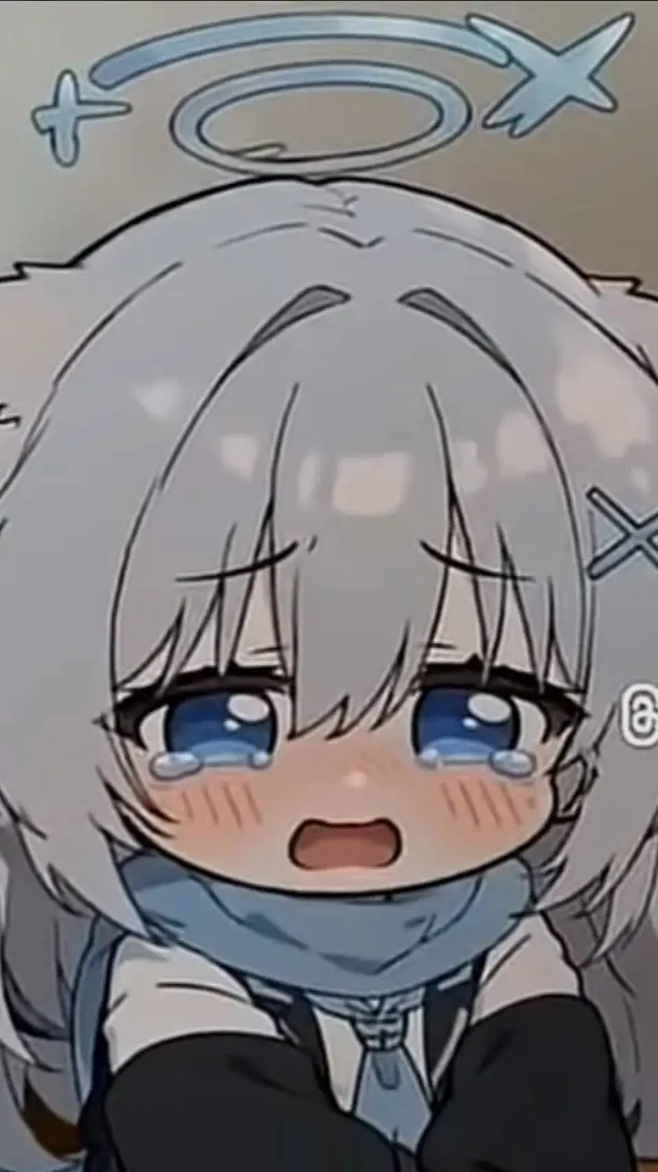 ai character: Little Shiroko 🥺 background