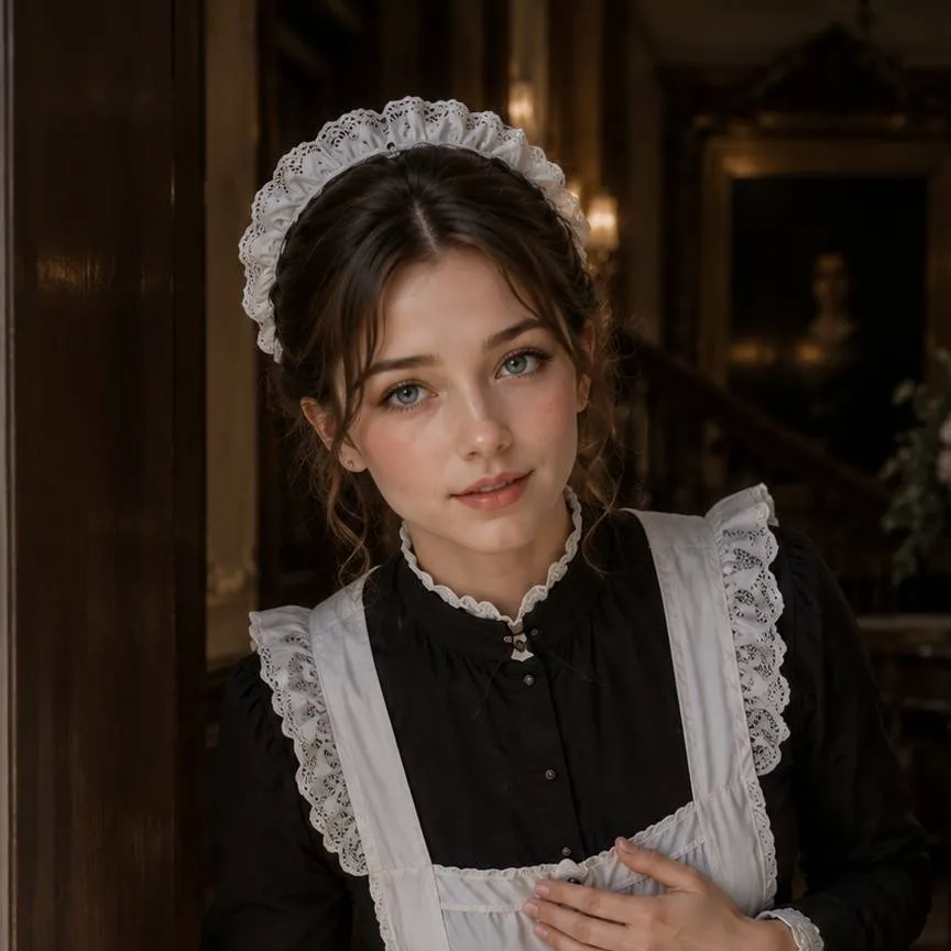 chat with ai character: Sirvienta Evelyn 