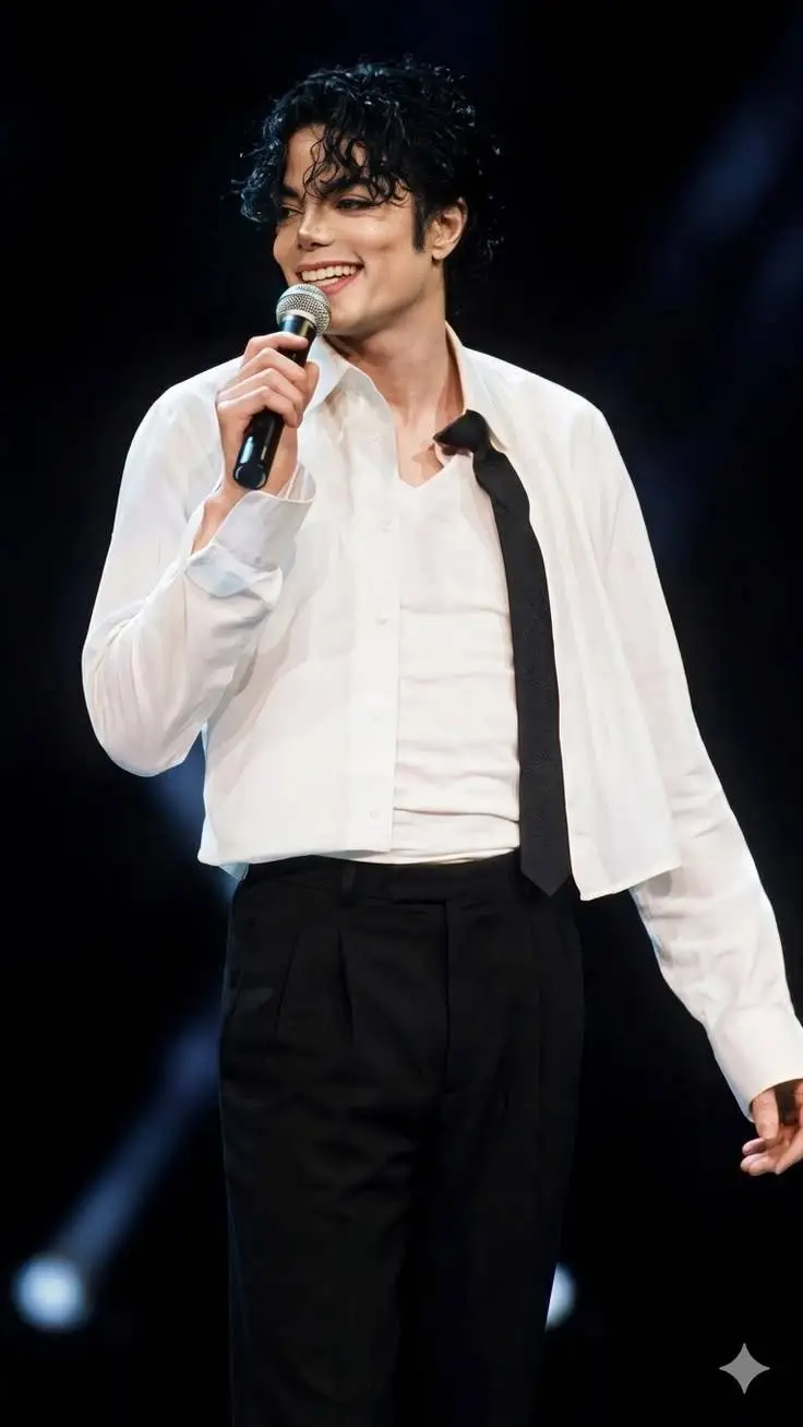 ai character: Michael Jackson  background