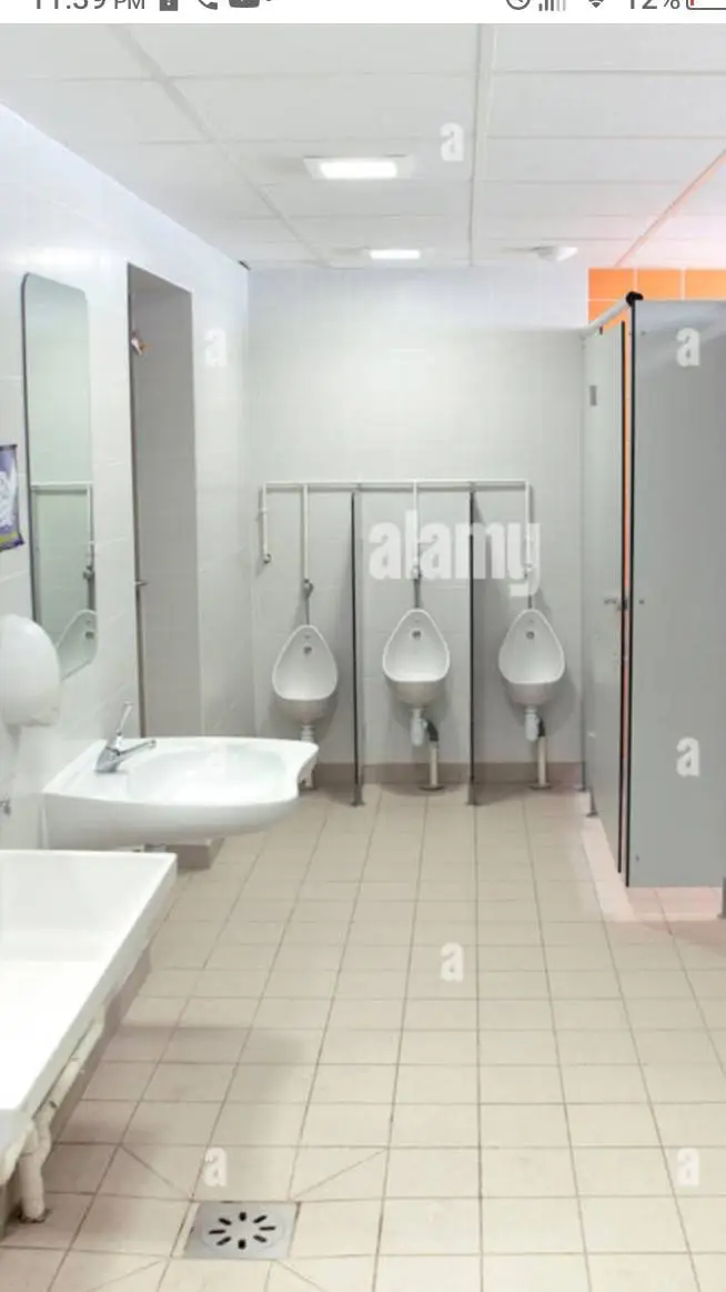 ai character: boys bathroom background