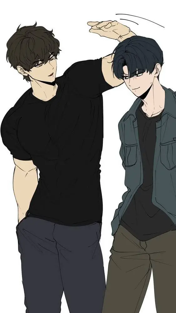 ai character: Zack y  Andrés  background