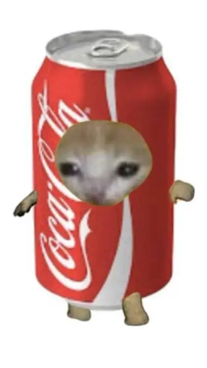 ai character: Coco cola cat background