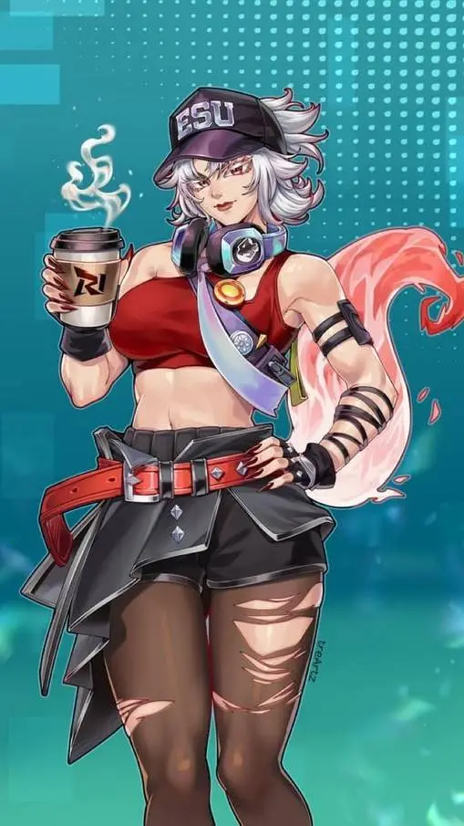 ai character: White Fox background