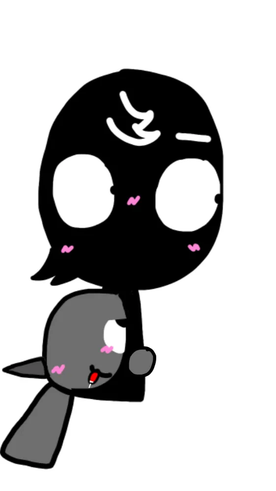 ai character: Gray x Black😔(3) background