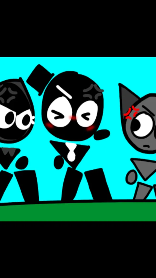 ai character: Gray vs Ms Black background