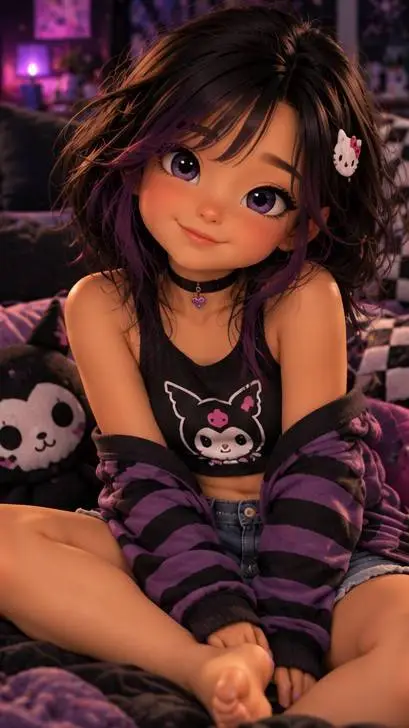 ai character: Little Katie background