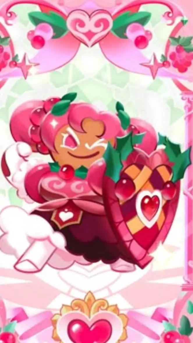 ai character: hollyberry cookie background