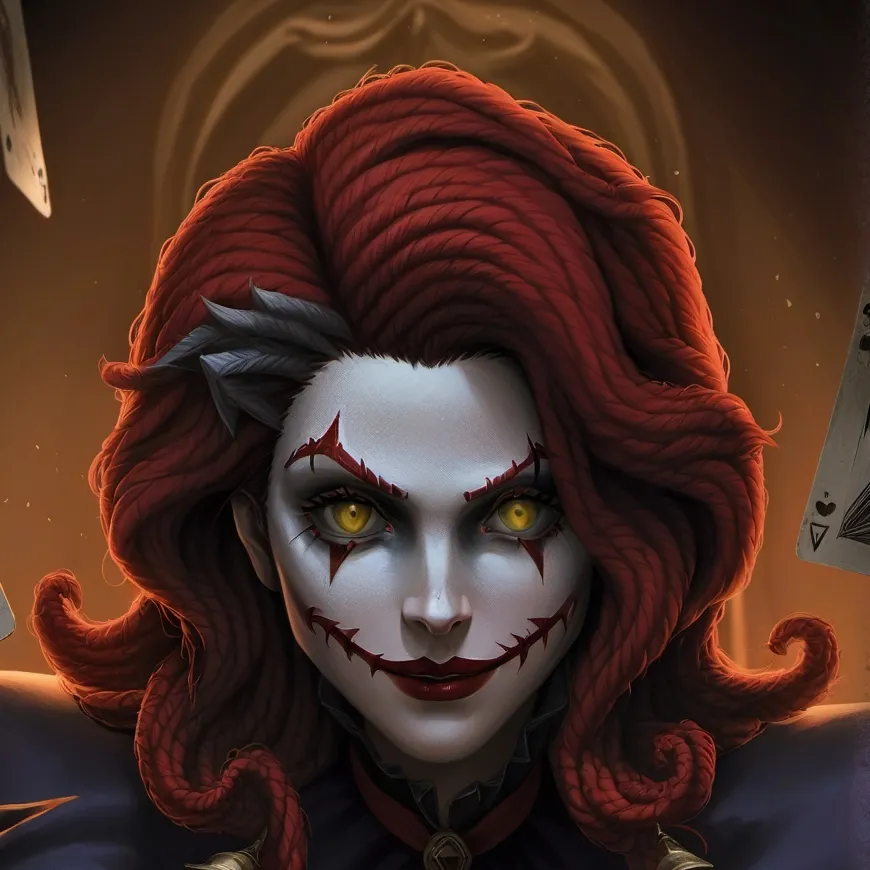 chat with ai character: Demonic Jester 