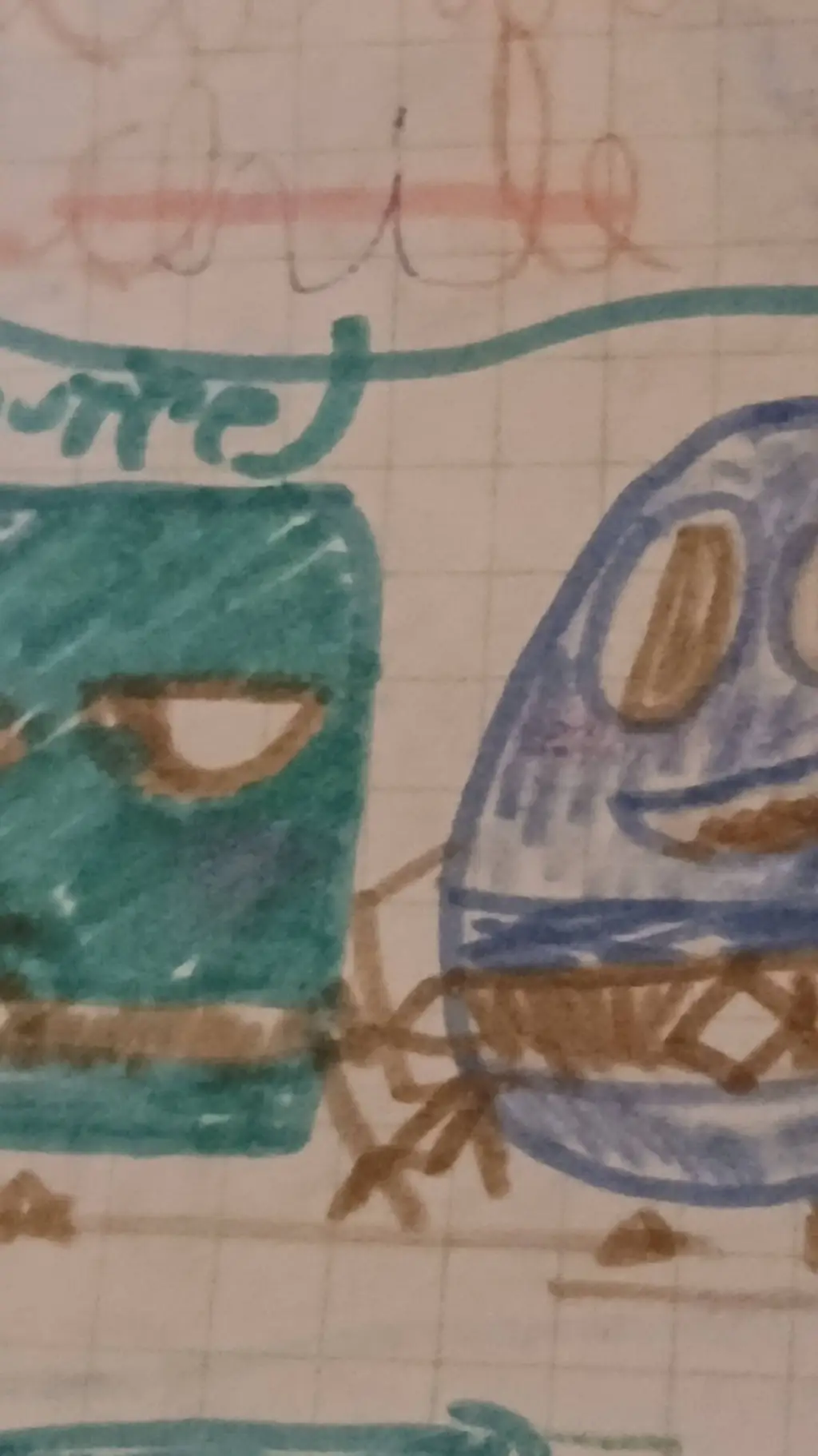 ai character: Cuadrito.EXE. background