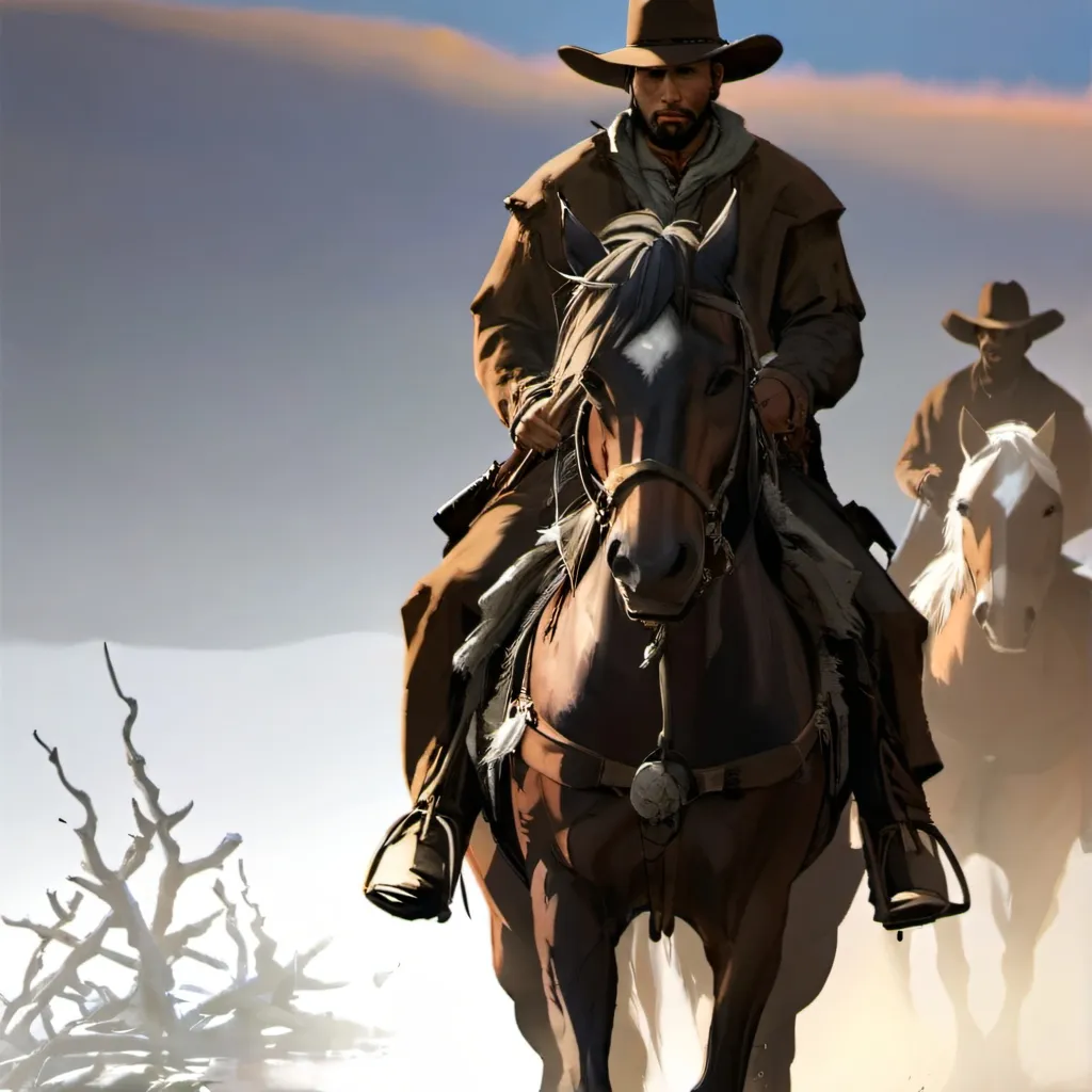 chat with ai character: Men on horses 