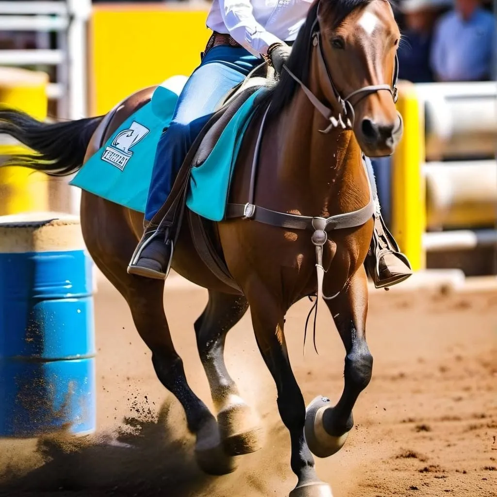 chat with ai character: Barrel racing 