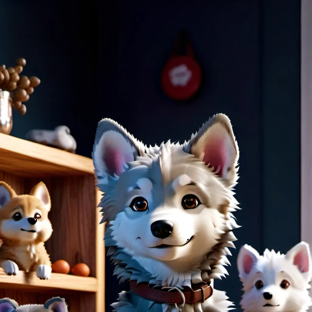 chat with ai character: wolf pup 