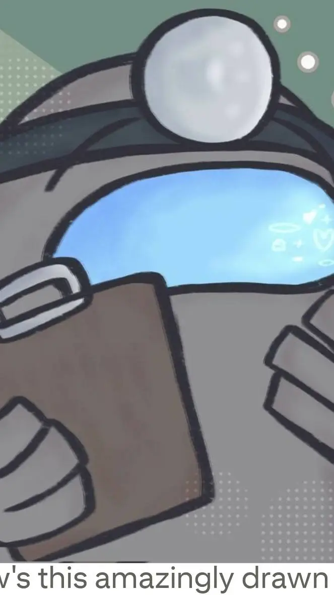 ai character: tan background