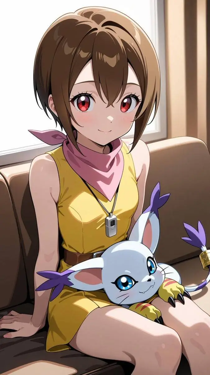 ai character: Kari Kamiya  background