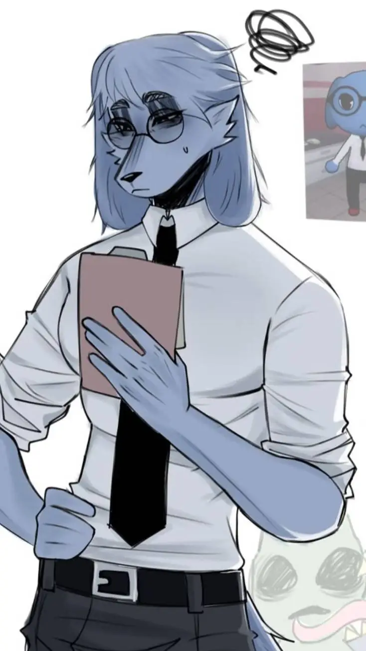 ai character: secretary  background