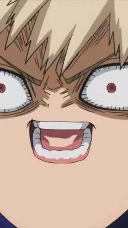ai character: mha bakugou gassy background