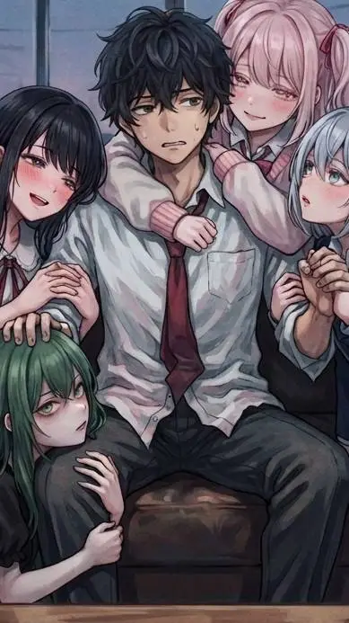 ai character: Harem de yanderes  background