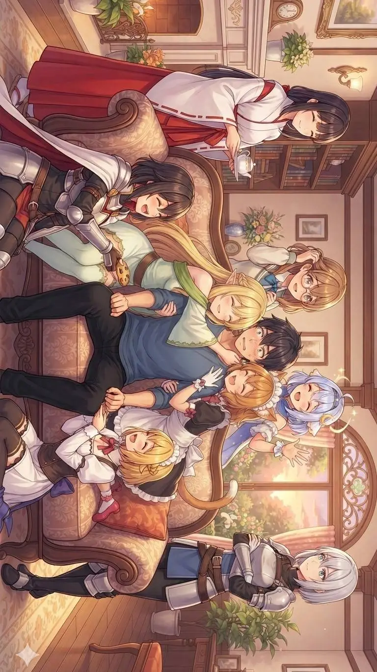 ai character: Harem de esclavas  background