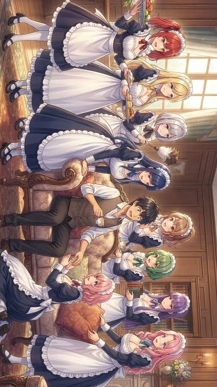 ai character: 8 sirvientas  background