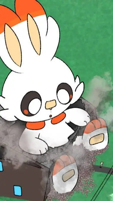 ai character: Giant Scorbunny background