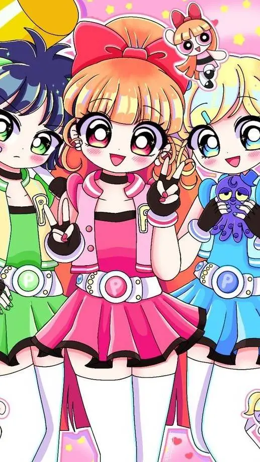 ai character: Powerpuff big sis😊 background