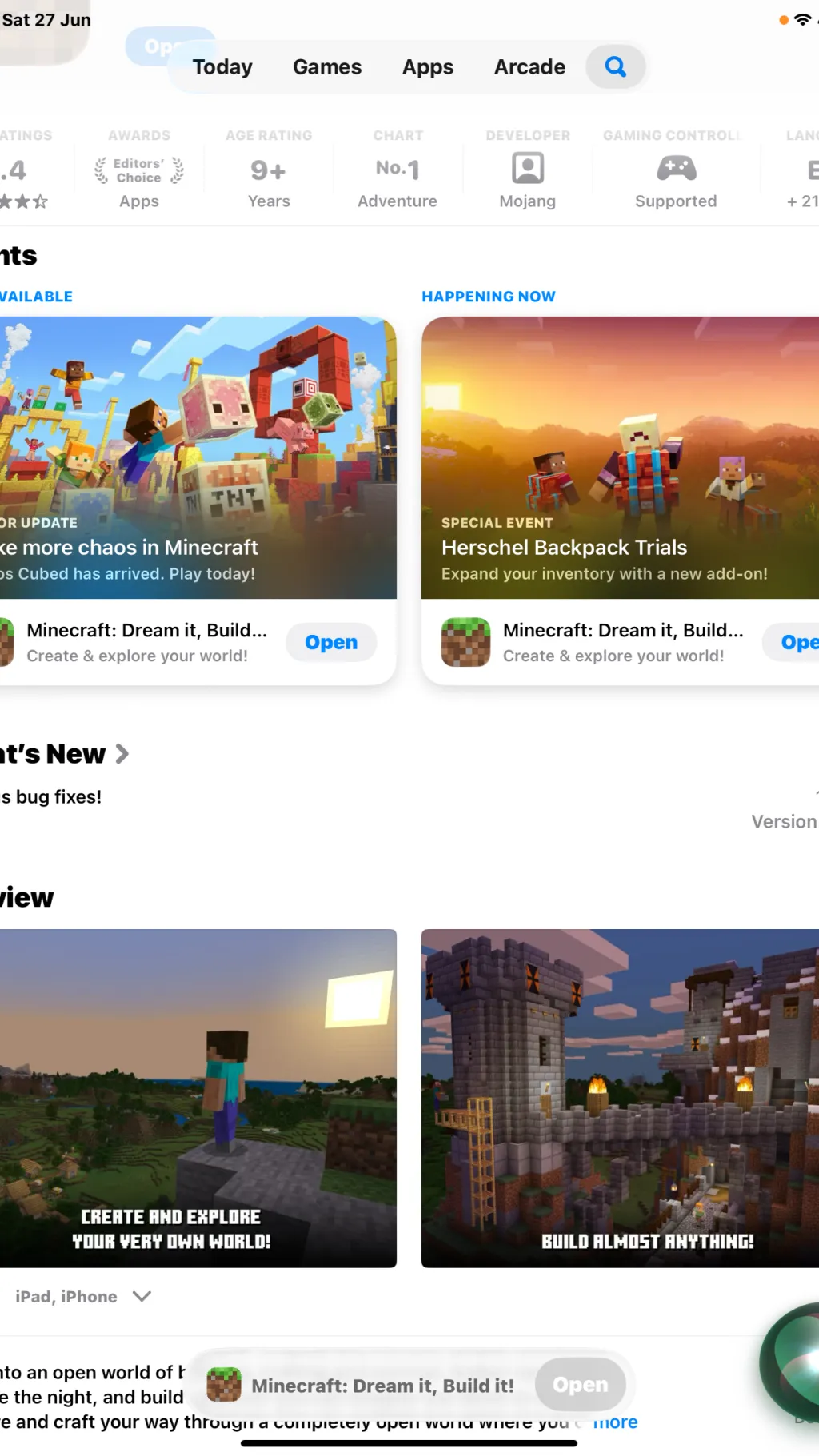 ai character: Minecraft background