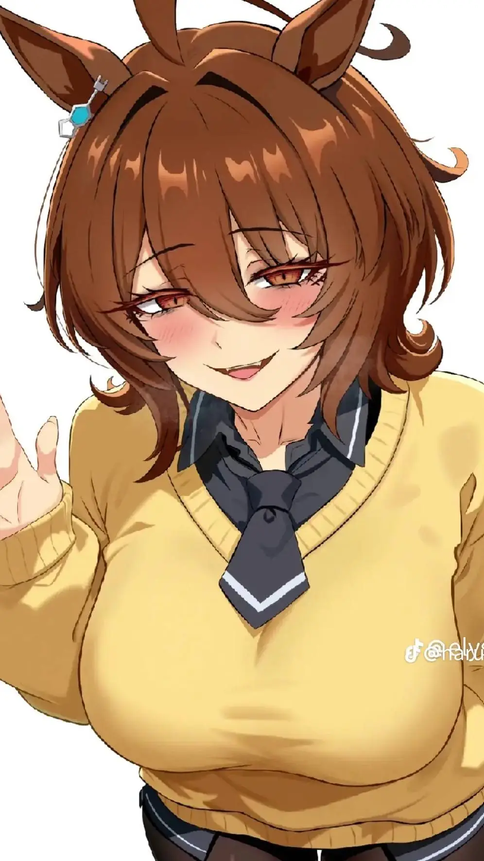 ai character: angnes yandere  background