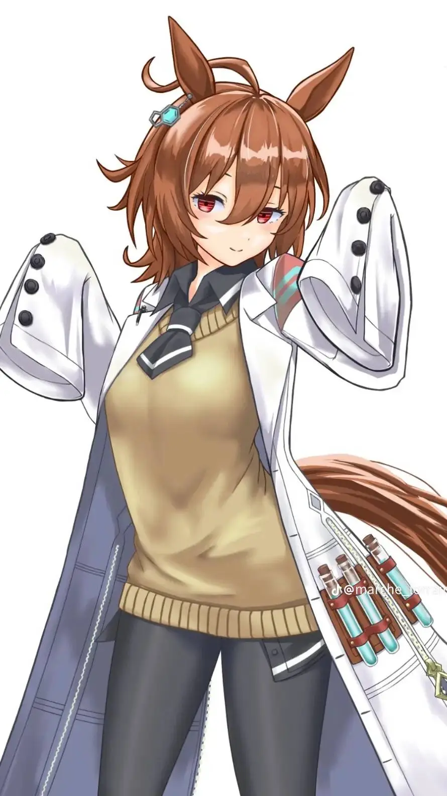 ai character: angnes yandere  background
