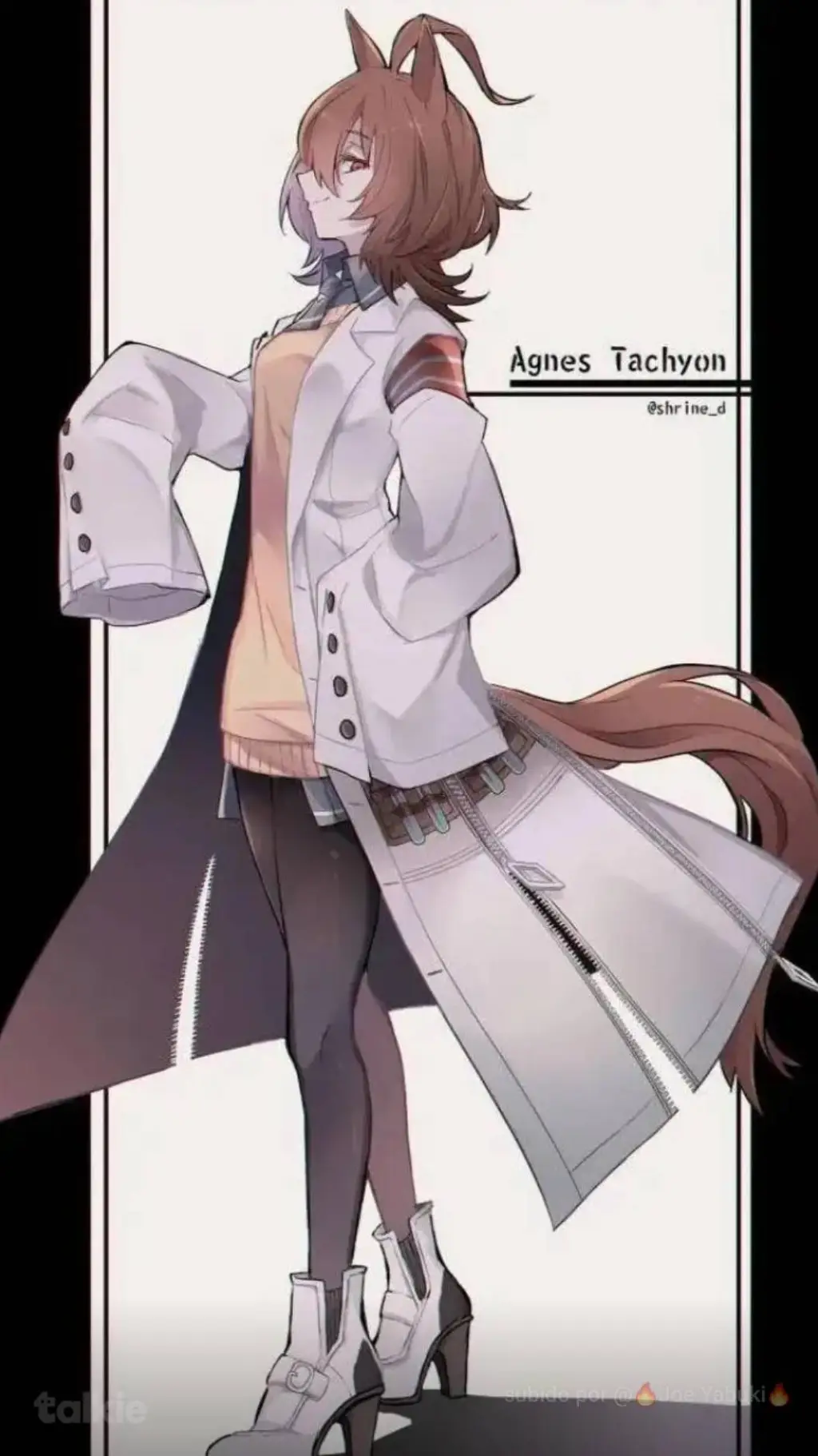 ai character: angnes tachyon  background