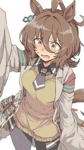 ai character: angnes tachyon  background