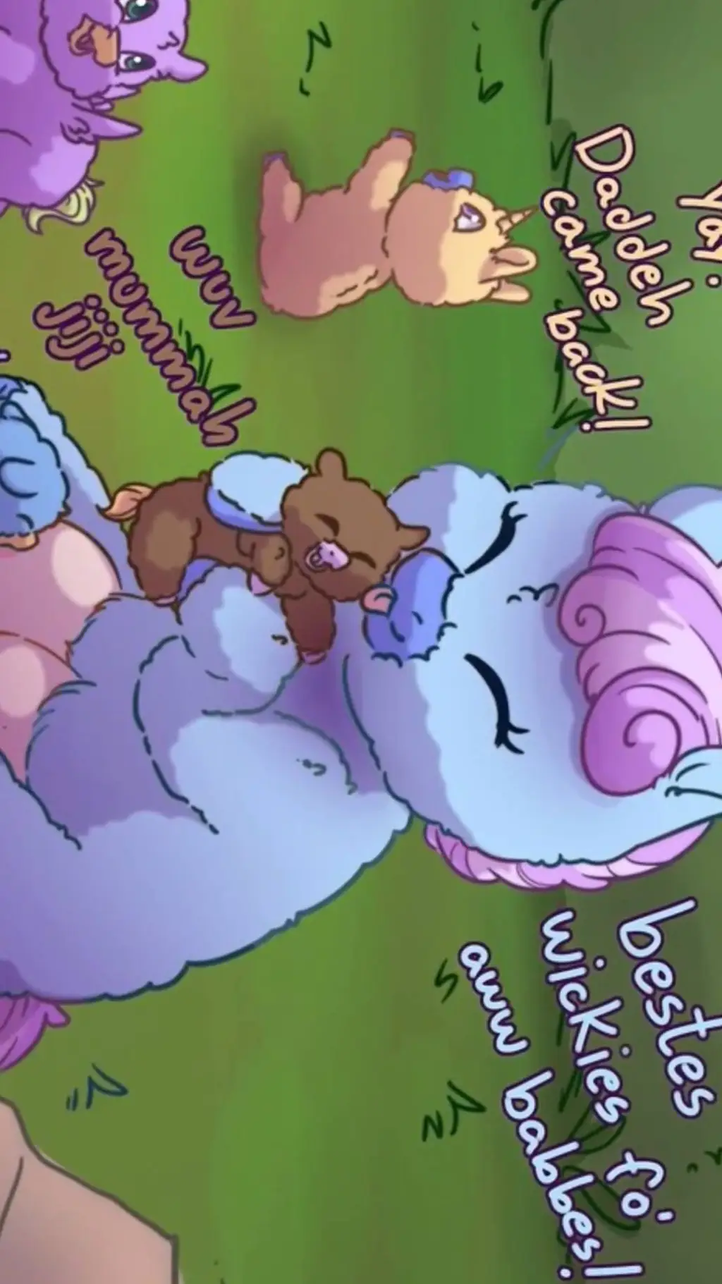 ai character: fluffy pony background