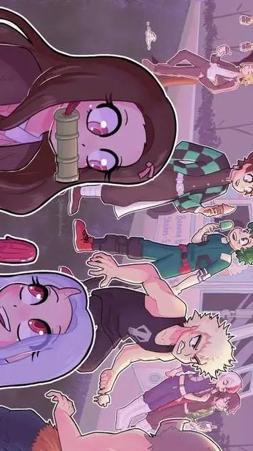 ai character: Mha and Kny background
